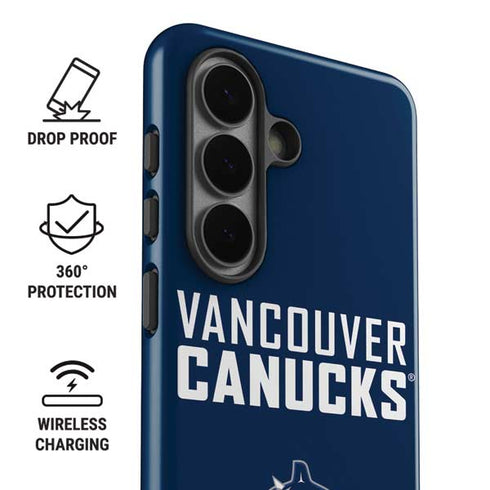 NHL Vancouver Canucks Solid Background Galaxy S26 Plus Impact Case