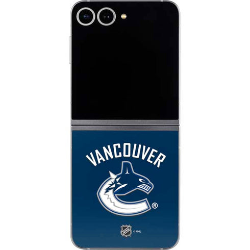 NHL Vancouver Canucks Solid Background Galaxy Z Flip6 Skin