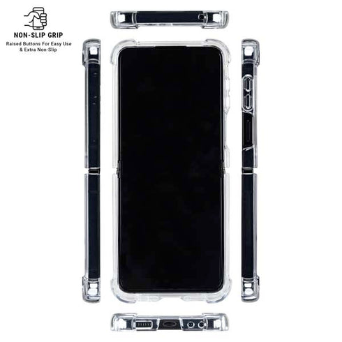 NHL Vancouver Canucks Solid Background Galaxy Z Flip6 Clear Case