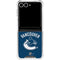 NHL Vancouver Canucks Solid Background Galaxy Z Flip7 Clear Case