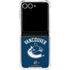 NHL Vancouver Canucks Solid Background Galaxy Z Flip7 Clear Case