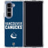 NHL Vancouver Canucks Solid Background Galaxy Z Fold5 5G Clear Case