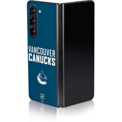 NHL Vancouver Canucks Solid Background Galaxy Z Fold5 5G Skin