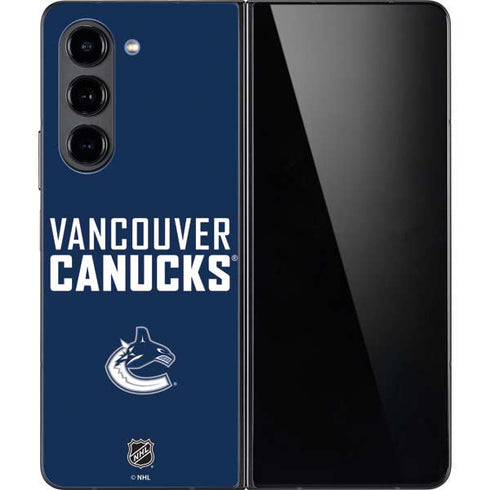 NHL Vancouver Canucks Solid Background Galaxy Z Fold5 5G Skin