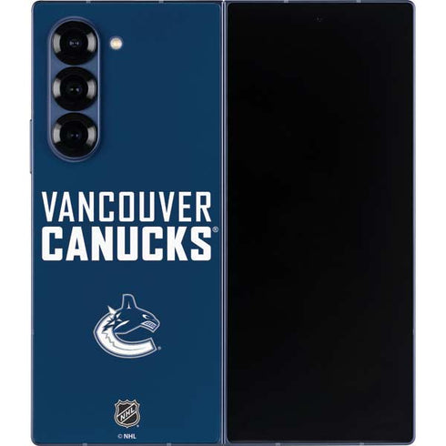 NHL Vancouver Canucks Solid Background Galaxy Z Fold6 Skin