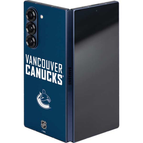 NHL Vancouver Canucks Solid Background Galaxy Z Fold6 Skin