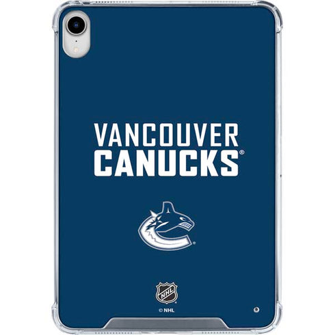 NHL Vancouver Canucks Solid Background iPad 11th Gen (2025) Clear Case