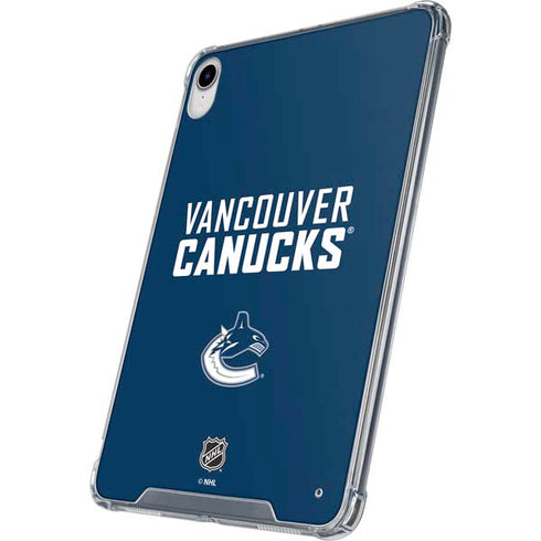 NHL Vancouver Canucks Solid Background iPad 11th Gen (2025) Clear Case