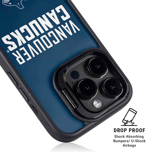 NHL Vancouver Canucks Solid Background iPhone 13 Pro Kickstand Case