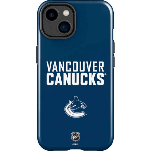 NHL Vancouver Canucks Solid Background iPhone 15 Impact Case