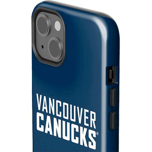 NHL Vancouver Canucks Solid Background iPhone 15 Impact Case