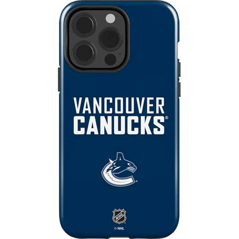 NHL Vancouver Canucks Solid Background iPhone 15 Pro Impact Case