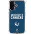 NHL Vancouver Canucks Solid Background iPhone 16 Clear Case