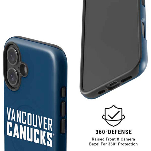 NHL Vancouver Canucks Solid Background iPhone 16 Magsafe Impact Case