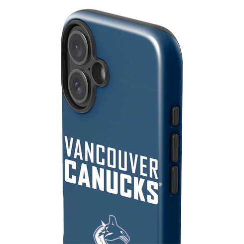 NHL Vancouver Canucks Solid Background iPhone 16 Plus Impact Case