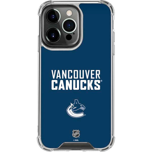 NHL Vancouver Canucks Solid Background iPhone 16 Pro Clear Case