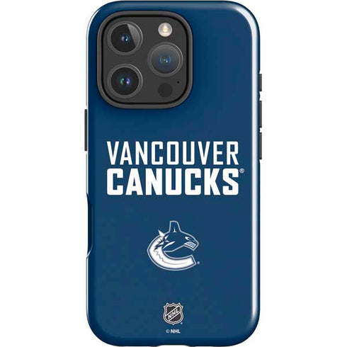 NHL Vancouver Canucks Solid Background iPhone 16 Pro Max Impact Case