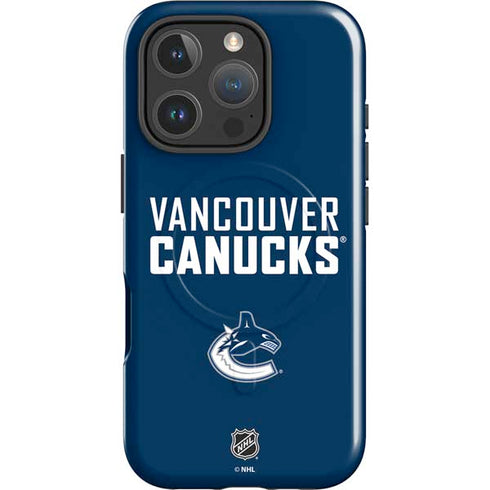 NHL Vancouver Canucks Solid Background iPhone 16 Pro Max Magsafe Impact Case