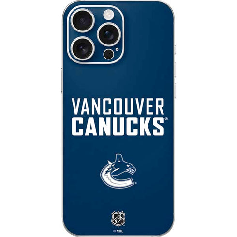 NHL Vancouver Canucks Solid Background iPhone 16 Pro Max Skin
