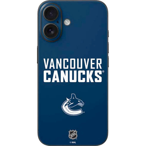 NHL Vancouver Canucks Solid Background iPhone 16 Skin
