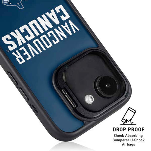 NHL Vancouver Canucks Solid Background iPhone 16e Kickstand Case