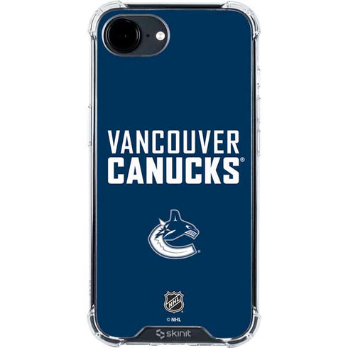 NHL Vancouver Canucks Solid Background iPhone 16e Clear Case