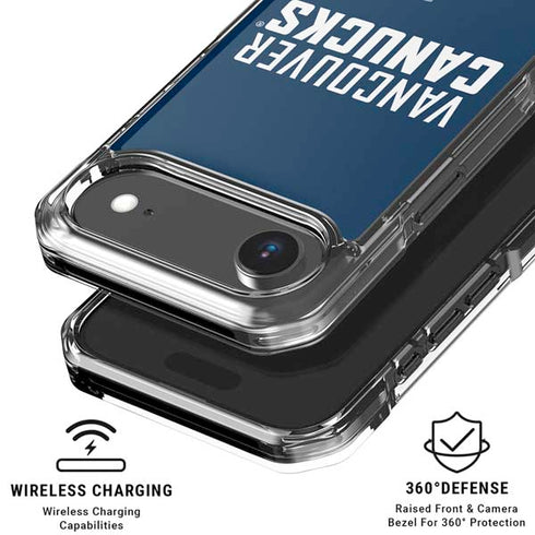 NHL Vancouver Canucks Solid Background iPhone 17 Air Clear Case