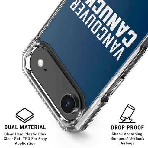 NHL Vancouver Canucks Solid Background iPhone 17 Air Clear Case