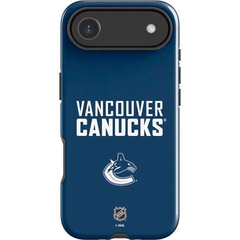 NHL Vancouver Canucks Solid Background iPhone 17 Air Impact Case
