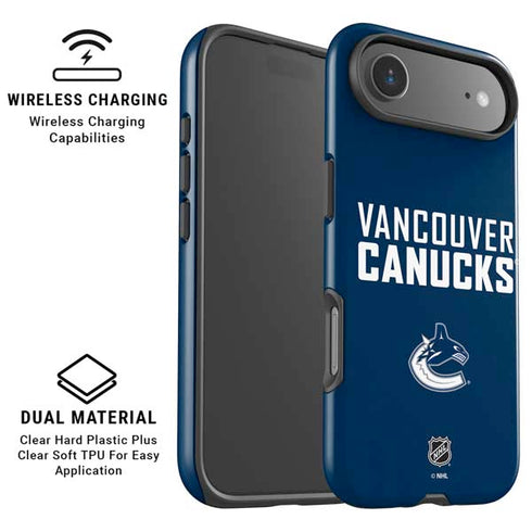 NHL Vancouver Canucks Solid Background iPhone 17 Air Magsafe Impact Case