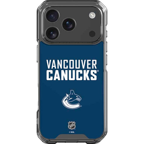NHL Vancouver Canucks Solid Background iPhone 17 Pro Clear Case