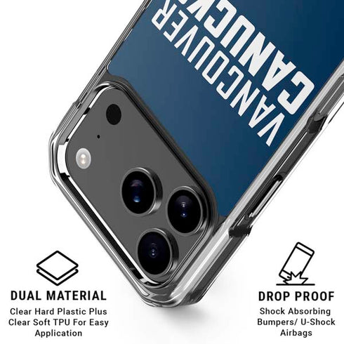 NHL Vancouver Canucks Solid Background iPhone 17 Pro Clear Case