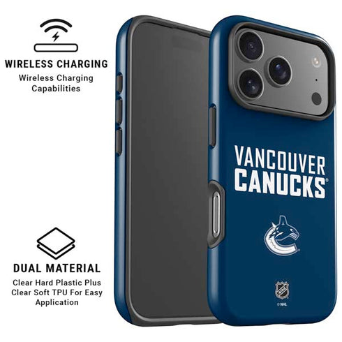 NHL Vancouver Canucks Solid Background iPhone 17 Pro Magsafe Impact Case
