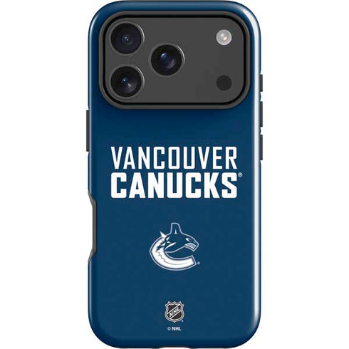 NHL Vancouver Canucks Solid Background iPhone 17 Pro Max Impact Case
