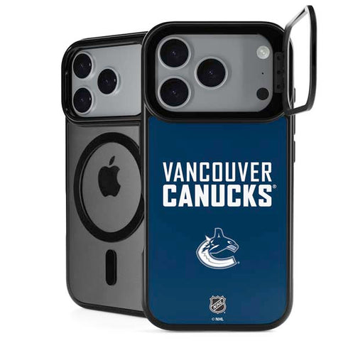 NHL Vancouver Canucks Solid Background iPhone 17 Pro Max Kickstand Case