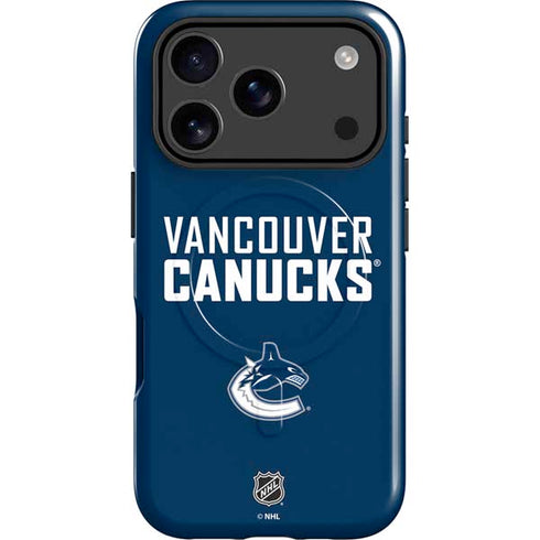 NHL Vancouver Canucks Solid Background iPhone 17 Pro Max Magsafe Impact Case