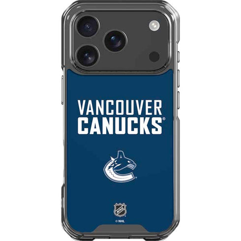NHL Vancouver Canucks Solid Background iPhone 18 Pro Clear Case