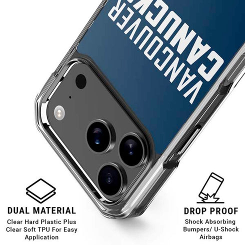 NHL Vancouver Canucks Solid Background iPhone 18 Pro Clear Case