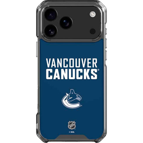 NHL Vancouver Canucks Solid Background iPhone 18 Pro Max Clear Case