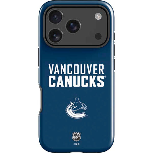 NHL Vancouver Canucks Solid Background iPhone 18 Pro Max Impact Case