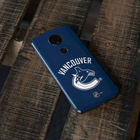 NHL Vancouver Canucks Solid Background Moto E5 Plus Skin
