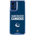 NHL Vancouver Canucks Solid Background Moto G 5G (2024) Clear Case