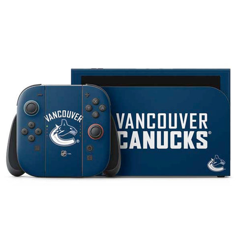 NHL Vancouver Canucks Solid Background Nintendo Skins