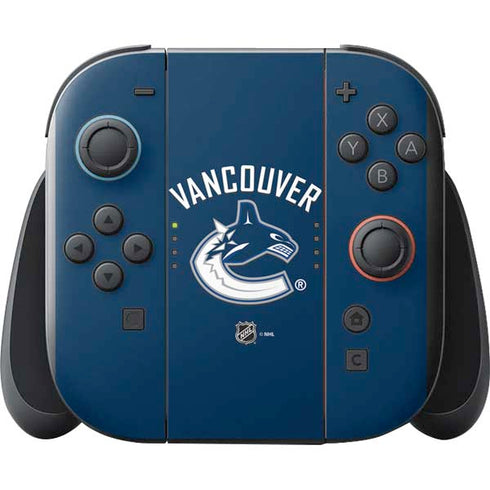 NHL Vancouver Canucks Solid Background Nintendo Switch 2 (2025) with Joy-Con Skin