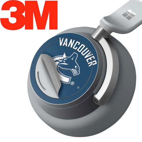 NHL Vancouver Canucks Solid Background Surface Headphones Skin