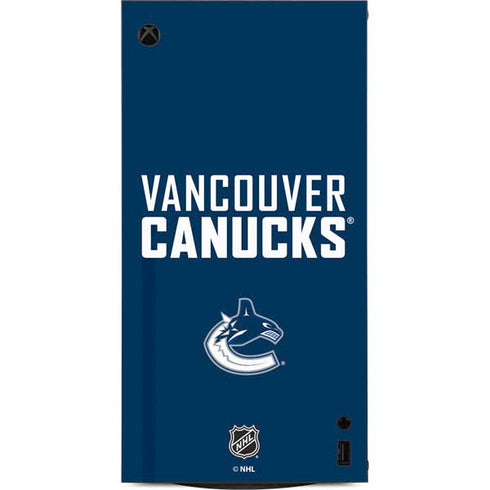 NHL Vancouver Canucks Solid Background XBox Series X Digital Edition Console Skin