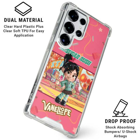 Disney Wreck-it Ralph Vanellope Sugar Rush Galaxy S25 Ultra Clear Case