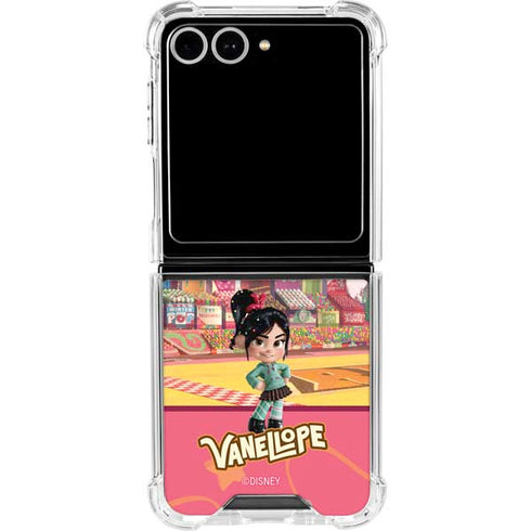 Disney Wreck-it Ralph Vanellope Sugar Rush Galaxy Z Flip7 Clear Case