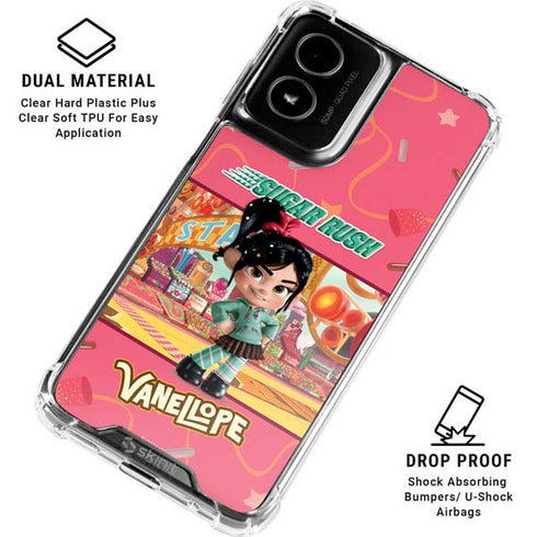 Disney Wreck-it Ralph Vanellope Sugar Rush Moto G Power 5G (2024) Clear Case
