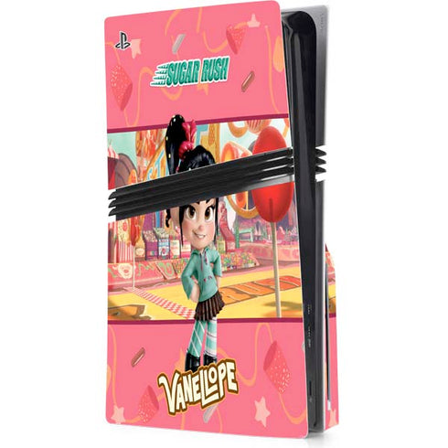 Disney Wreck-it Ralph Vanellope Sugar Rush PS5 Pro Disk Console Skin